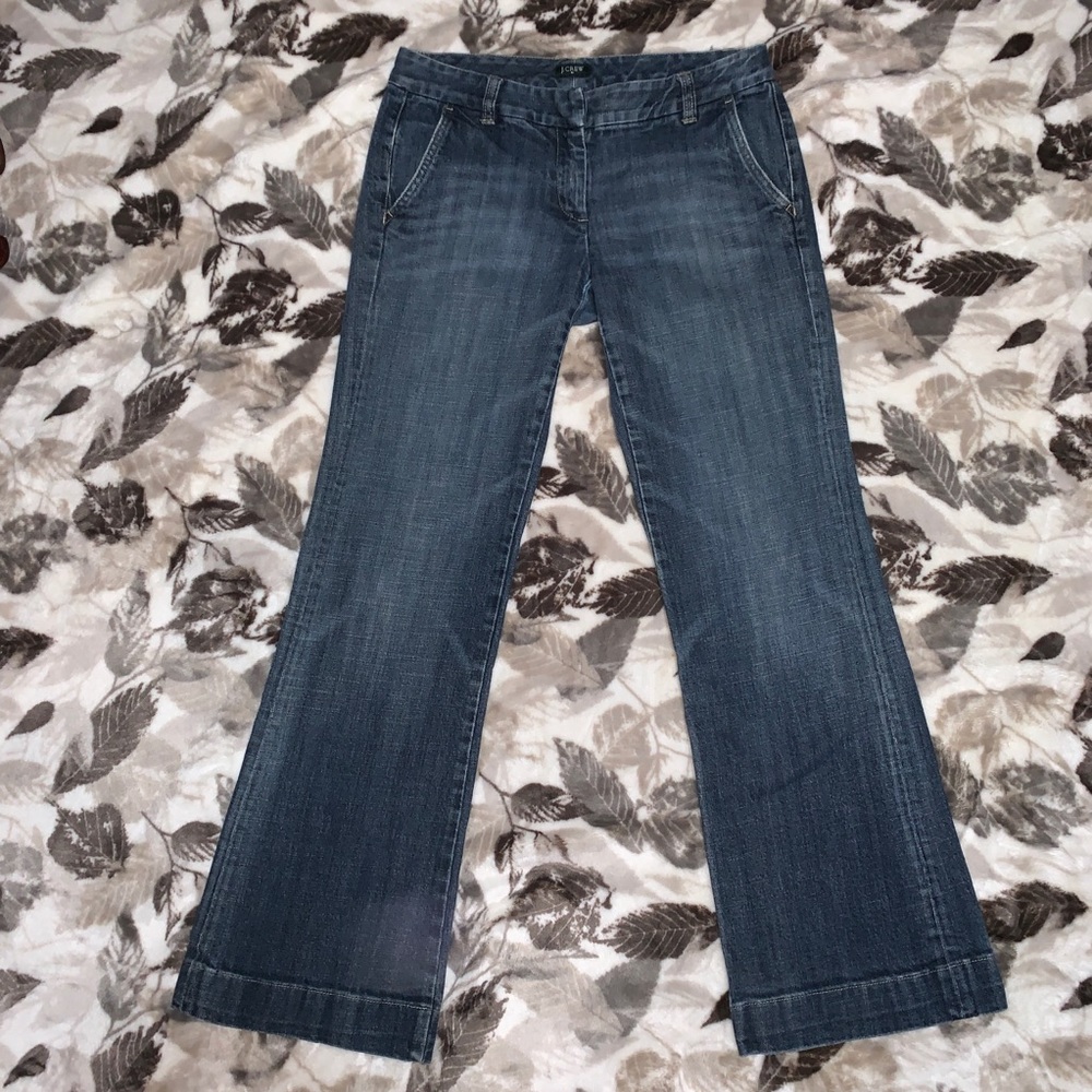 J. Crew Wide Leg Trouser Jeans Sz 28